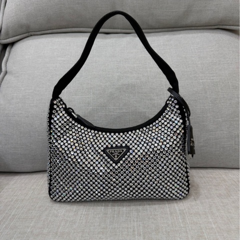 普拉達 PRADA 滿鑽HOBO