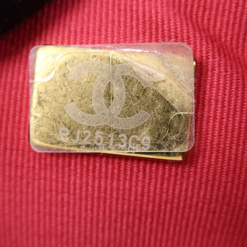 CHANEL 牛皮皮革Vanity Case金扣鏈帶手挽肩背兩用袋-13