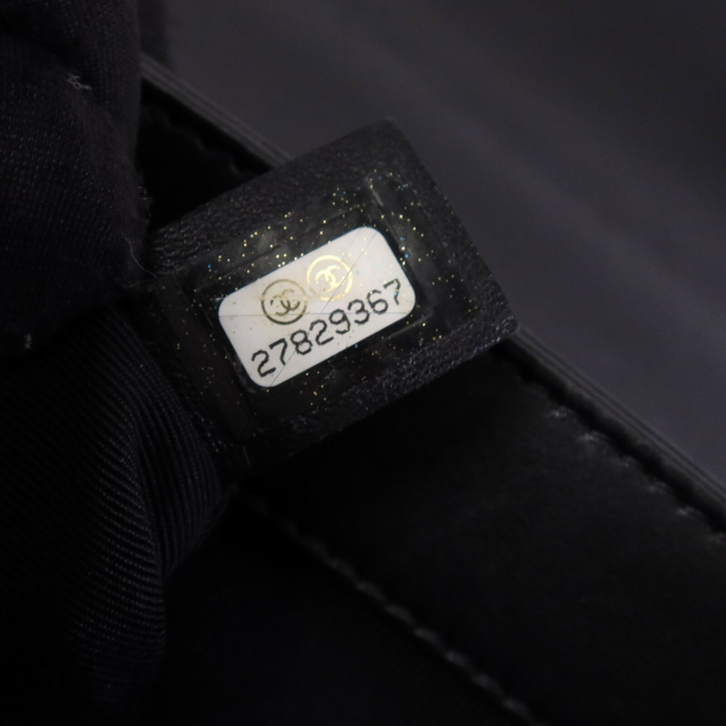 CHANEL 牛皮皮革Chain Shoulder Bag金扣鏈帶手挽肩背兩用袋-13