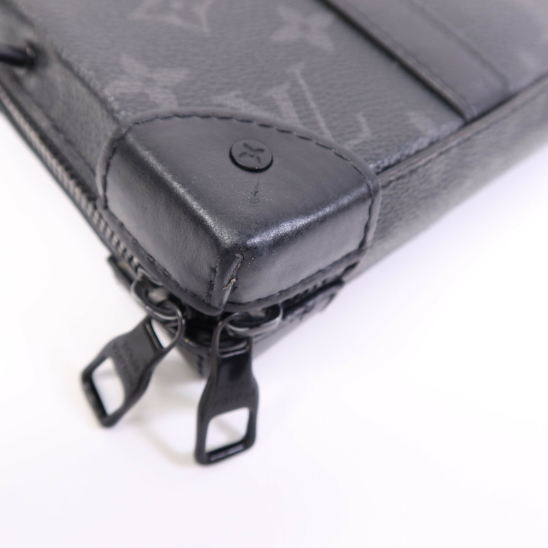 LOUIS VUITTON Monogram Eclipse Soft Trunk Wallet肩背袋-5