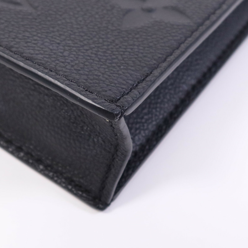 LOUIS VUITTON Monogram Empreinte Petit Sac Plat Bag金扣手挽肩背兩用袋-4