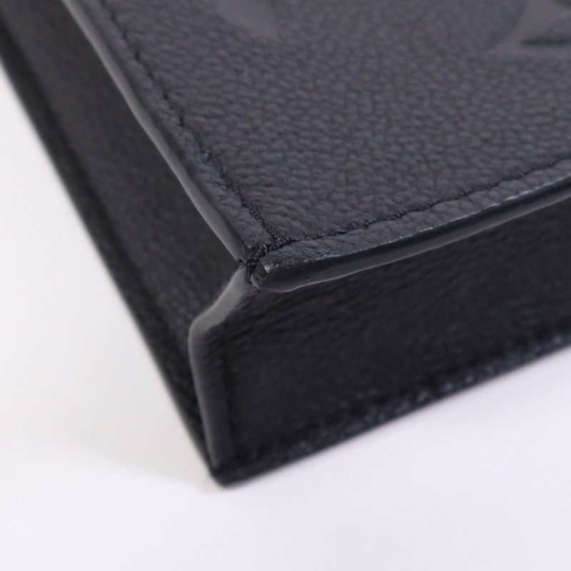 LOUIS VUITTON Monogram Empreinte Petit Sac Plat Bag金扣手挽肩背兩用袋-5