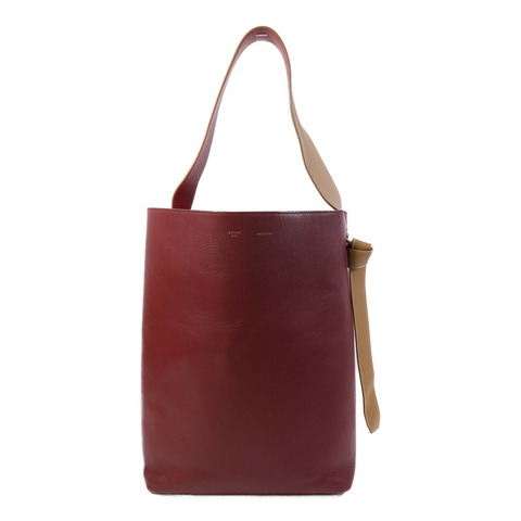 CELINE 牛皮皮革Twisted Cabas金扣肩背袋