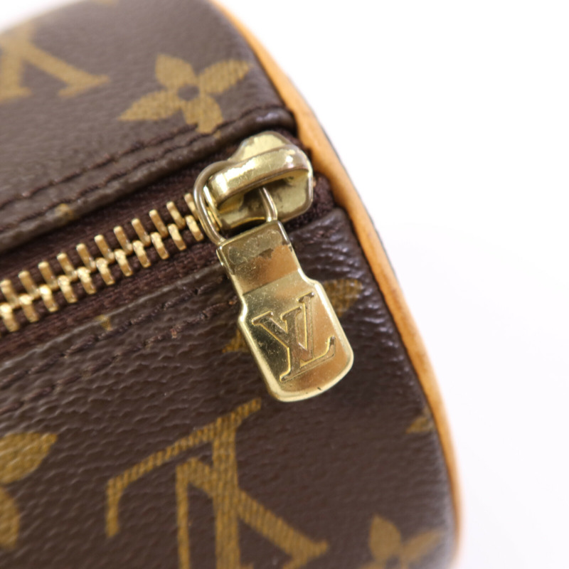 LOUIS VUITTON Monogram Papillon GM金扣手挽袋-9