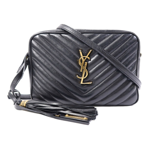 SAINT LAURENT 牛皮皮革Mini Lou金扣肩背袋