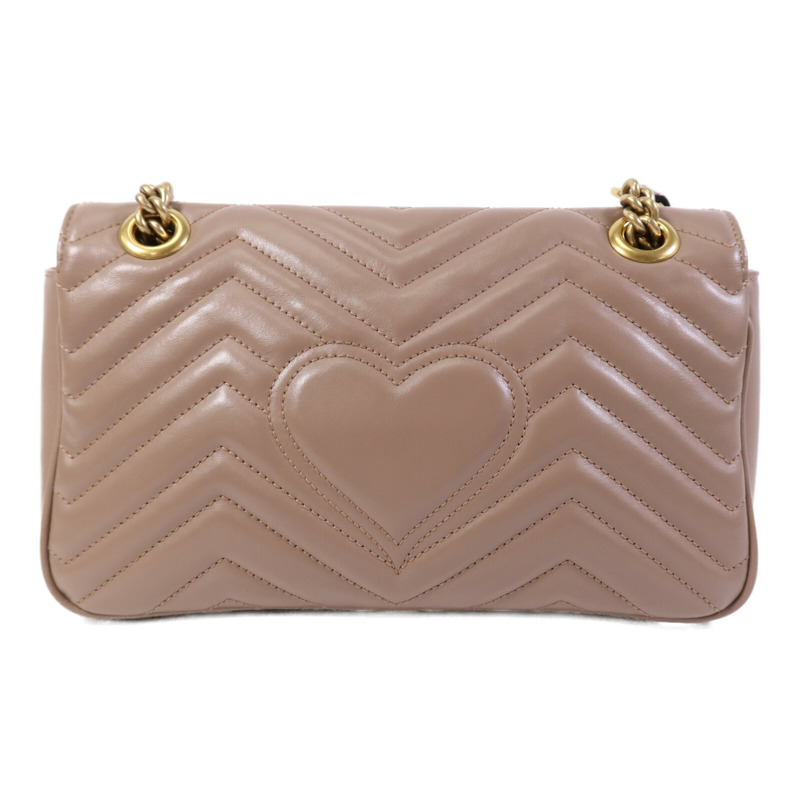 GUCCI 牛皮皮革GG Marmont金扣肩背袋-1