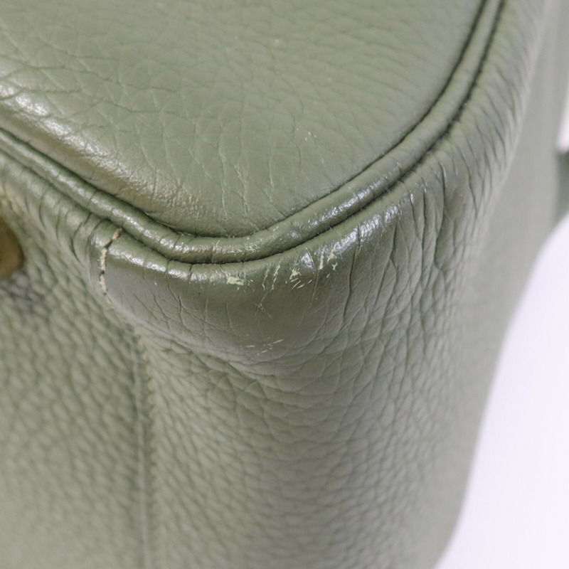 HERMES Clemence皮革Lindy 30金扣手挽肩背兩用袋Vert Veronese-4