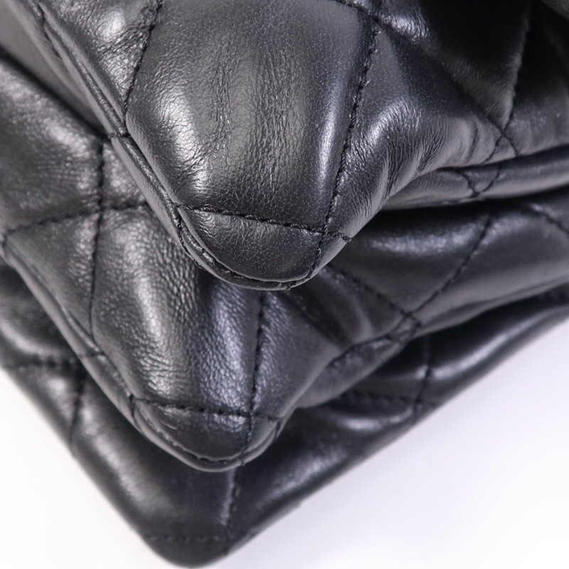 CHANEL 羊皮皮革Chain Shoulder Bag金扣鏈帶肩背袋-4