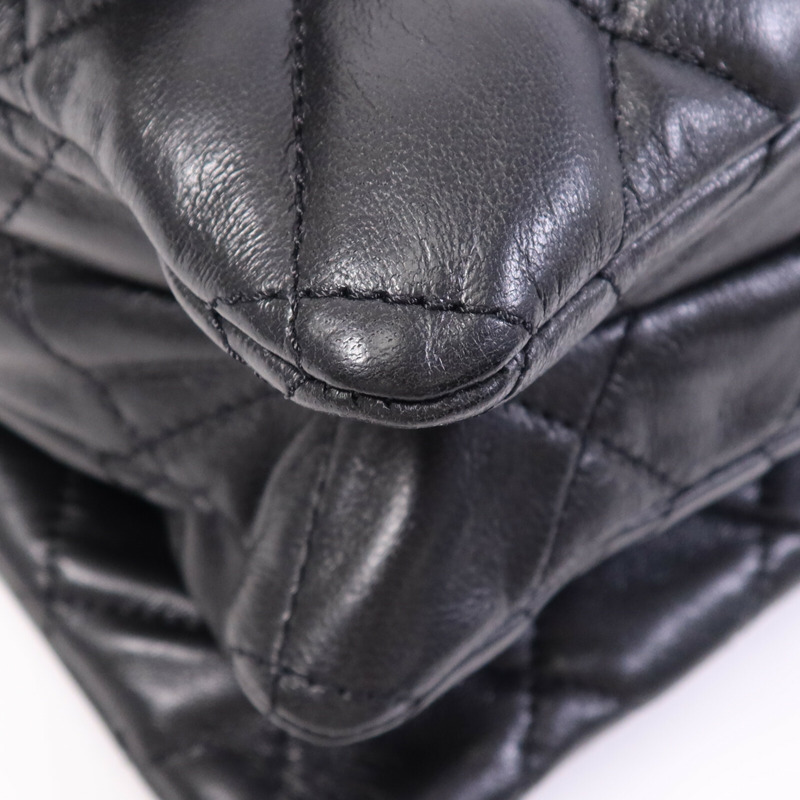 CHANEL 羊皮皮革Chain Shoulder Bag金扣鏈帶肩背袋-5