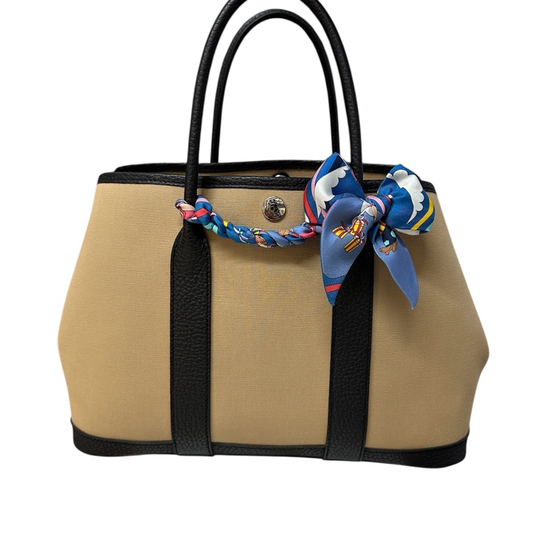 Hermès Garden Party 30 Canvas Trench / Noir 風衣灰-0