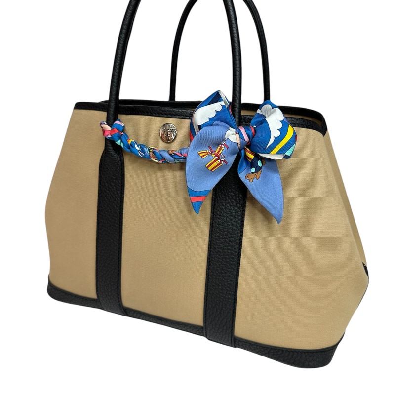 Hermès Garden Party 30 Canvas Trench / Noir 風衣灰-3