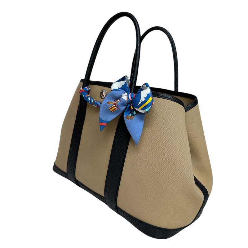 Hermès Garden Party 30 Canvas Trench / Noir 風衣灰-9