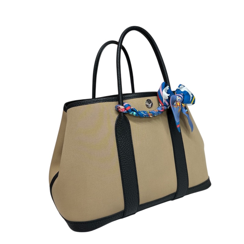 Hermès Garden Party 30 Canvas Trench / Noir 風衣灰-10