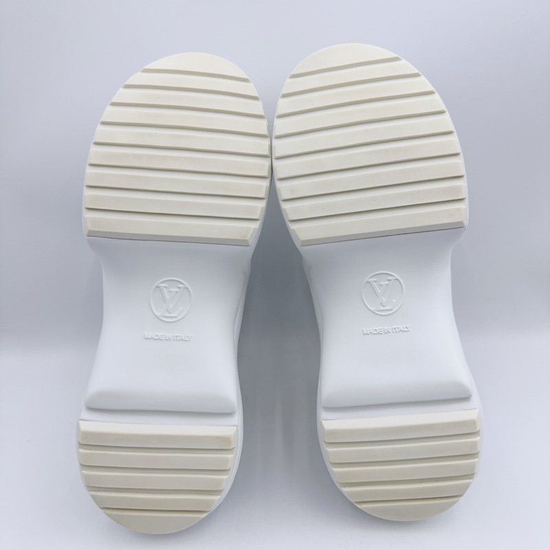 98新/Lv路易威登/36碼/藍白滿印拱橋老爹鞋-4