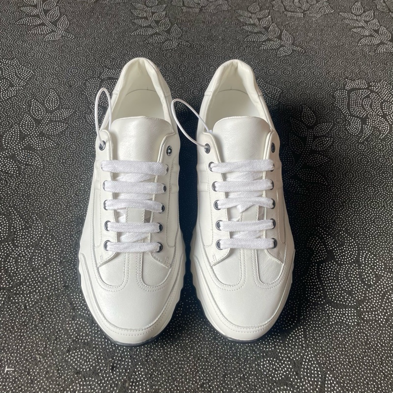 02017 愛馬仕黑白牛皮運動鞋41.5碼無盒，98新-1