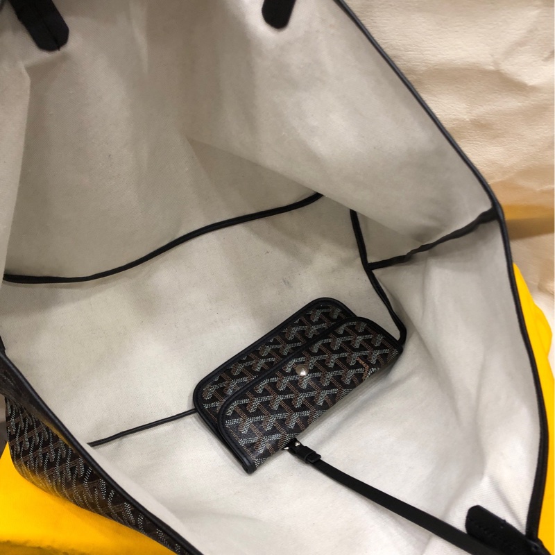Goyard 戈雅 黑色大号购物袋-9