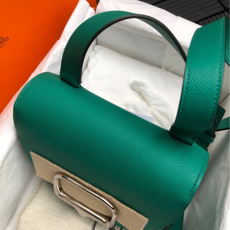 Hermes 爱马仕 帝王绿Della mini 屁股包 B刻-3