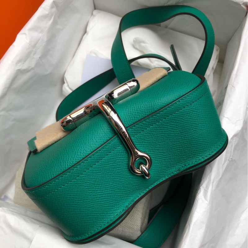 Hermes 爱马仕 帝王绿Della mini 屁股包 B刻-4