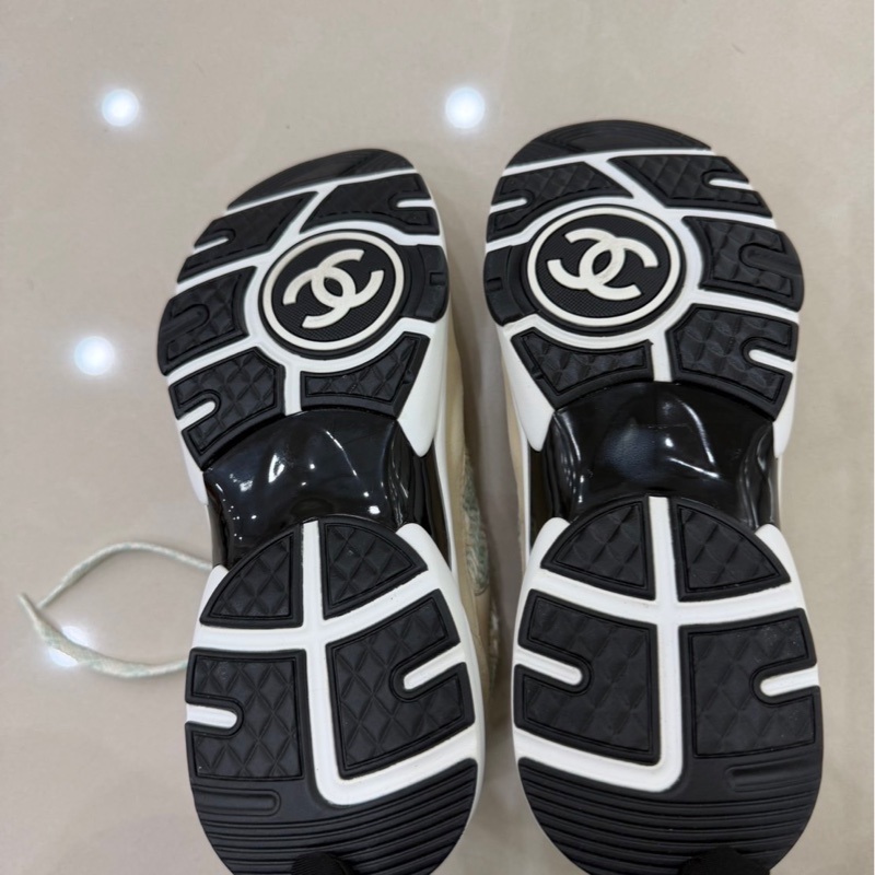 香奈兒 Chanel 毛呢鞋 淺綠色運動球鞋-34