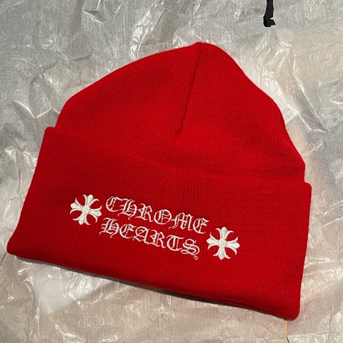 Chrome Hearts Logo beanie 刺繡 克羅心毛帽