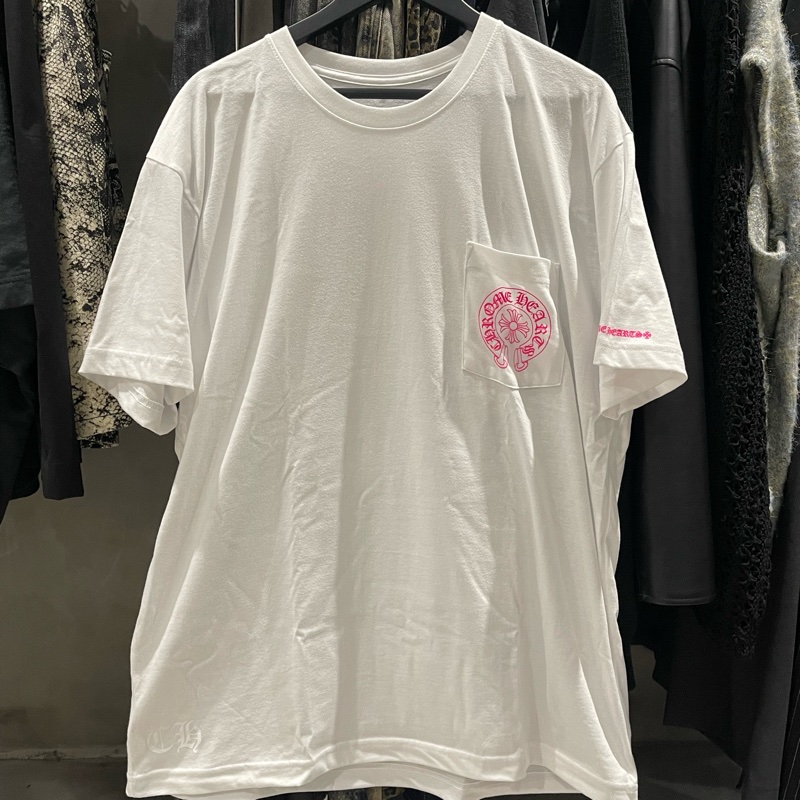 Chrome Hearts 粉色馬蹄印花 短T 克羅心 XL-0