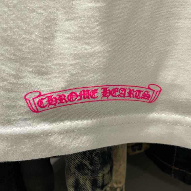 Chrome Hearts 粉色馬蹄印花 短T 克羅心 XL-3