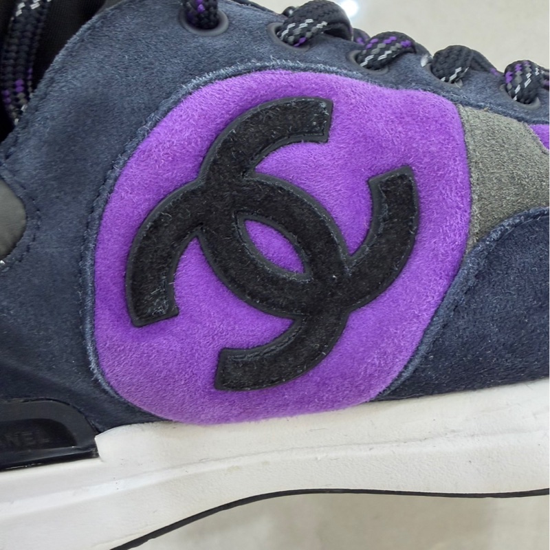 Chanel 香奈兒 海軍藍紫運動鞋-6