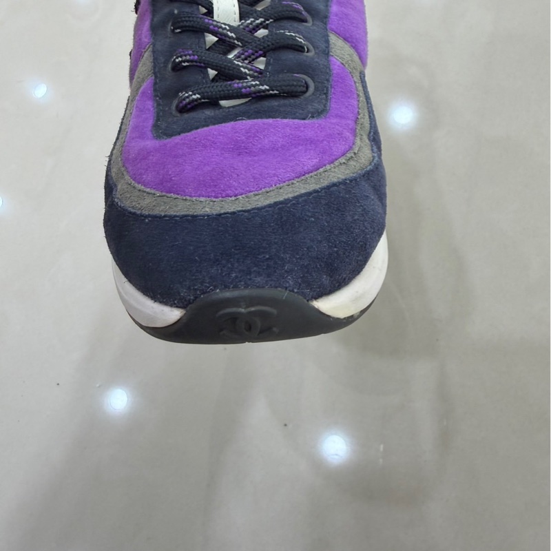 Chanel 香奈兒 海軍藍紫運動鞋-7