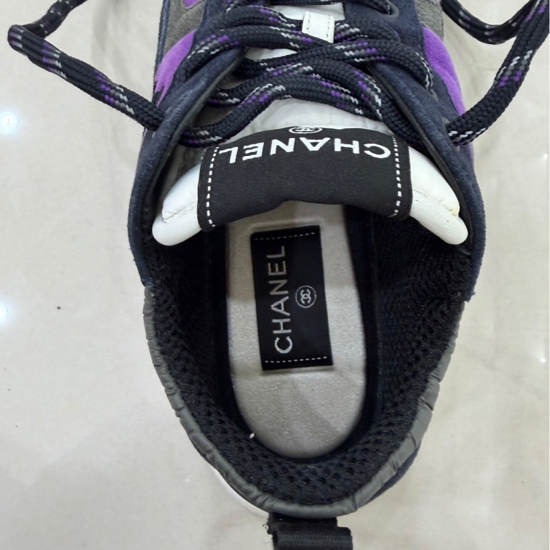 Chanel 香奈兒 海軍藍紫運動鞋-22