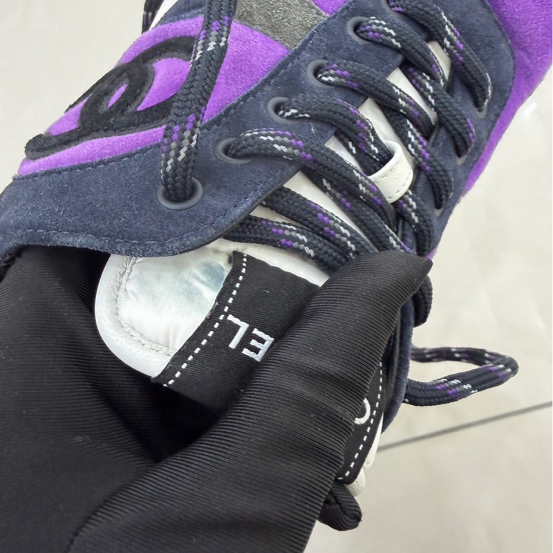 Chanel 香奈兒 海軍藍紫運動鞋-41