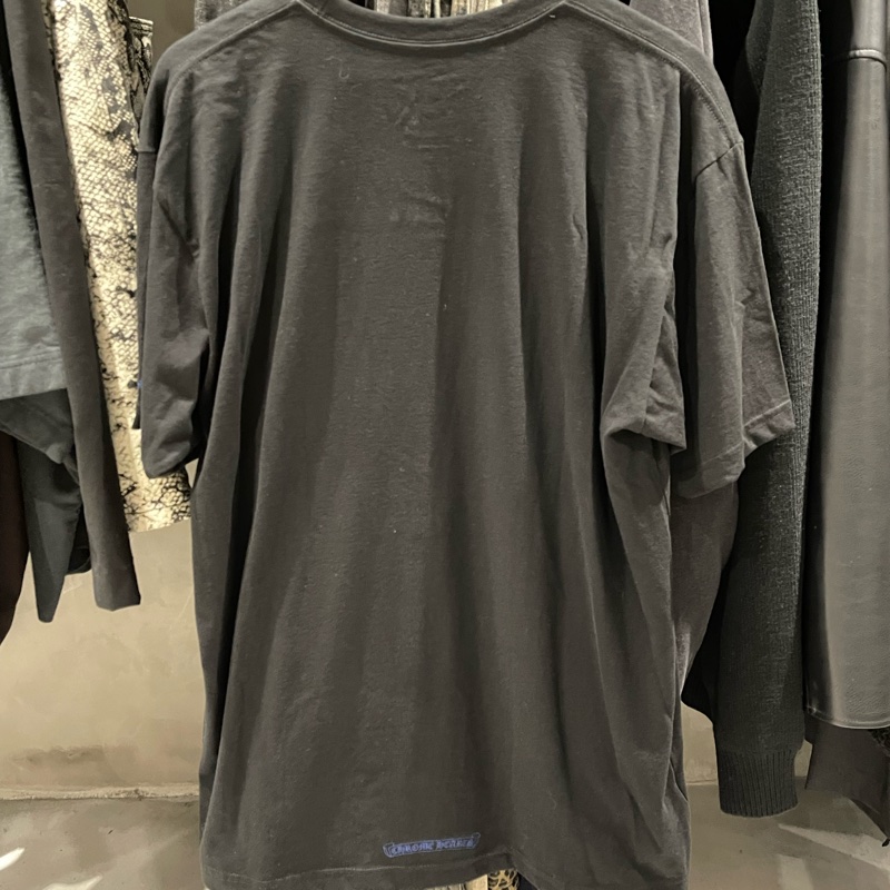 Chrome Hearts 藍色 領口印花 短袖 克羅心 梵文XL-1