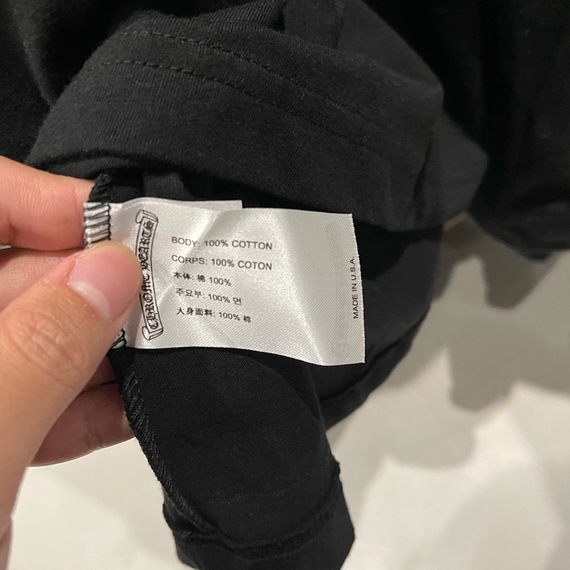 Chrome Hearts 藍色 領口印花 短袖 克羅心 梵文XL-7