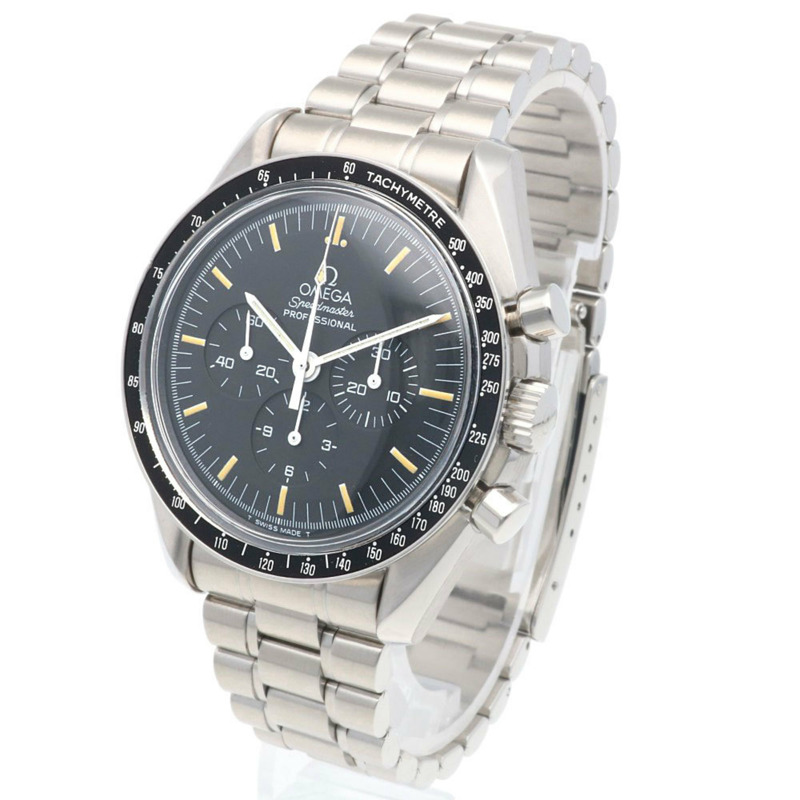 歐米茄超霸系列男士不鏽鋼自動計時腕錶，不防水，已翻新-2