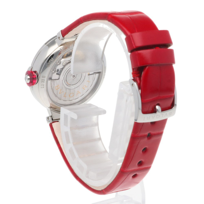 寶格麗 Lucea 不鏽鋼腕錶 LU33C2SLD/11 自動上鍊女士腕錶，寶格麗粉色錶殼，鑲嵌 11 顆鑽石，已翻新-4