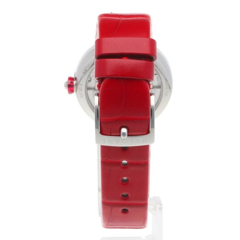 寶格麗 Lucea 不鏽鋼腕錶 LU33C2SLD/11 自動上鍊女士腕錶，寶格麗粉色錶殼，鑲嵌 11 顆鑽石，已翻新-5