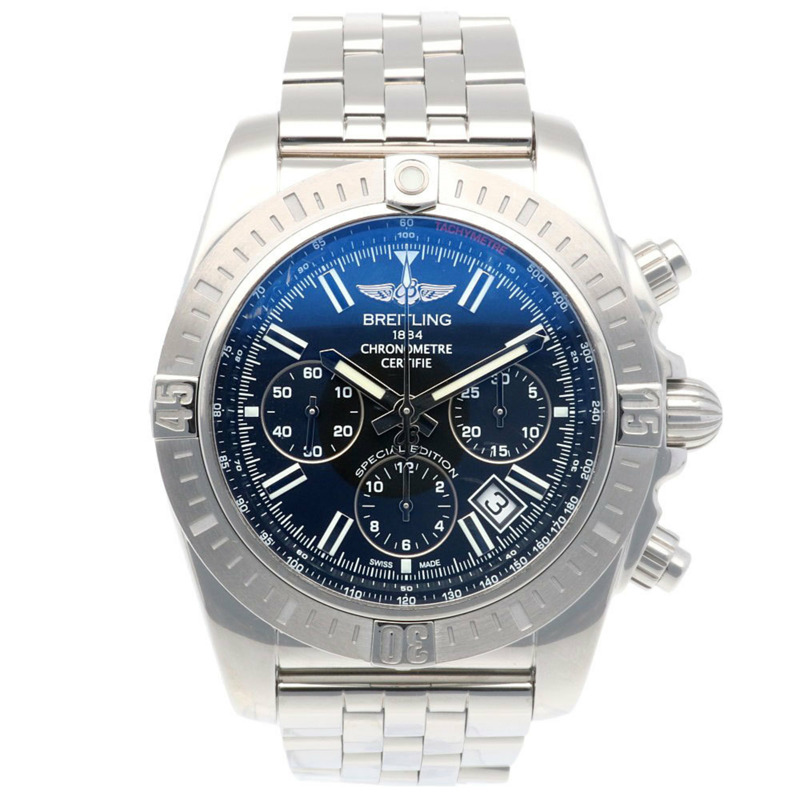 百年靈 Chronomat 腕錶，不鏽鋼材質，AB0115，自動機械，男士腕錶，日本限定，已翻新-7
