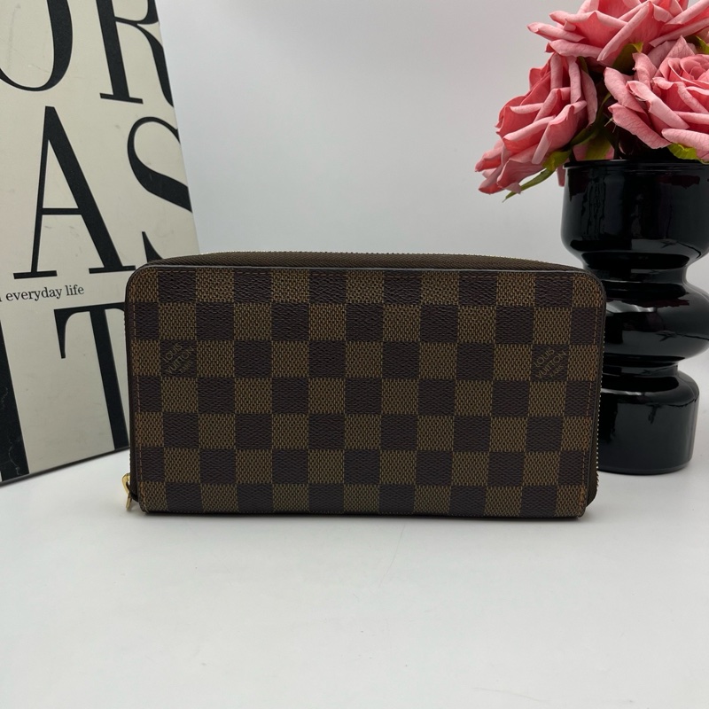 LV/路易威登 xy 9304 棕棋盤格錢包 21*11-0