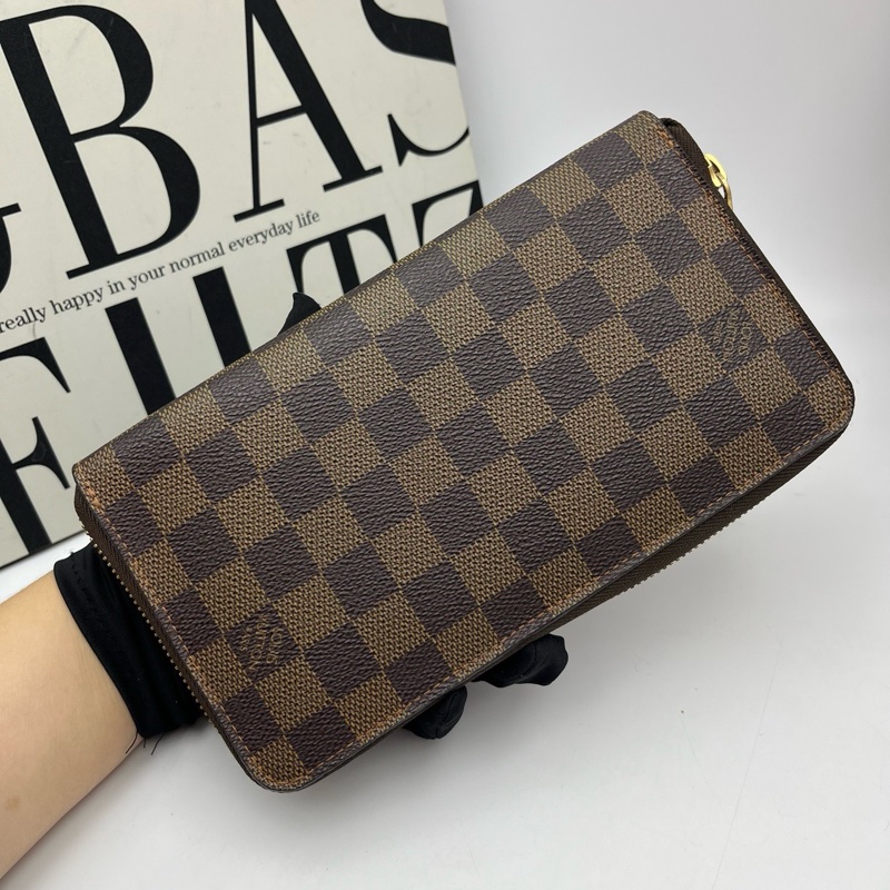 LV/路易威登 xy 9304 棕棋盤格錢包 21*11-1