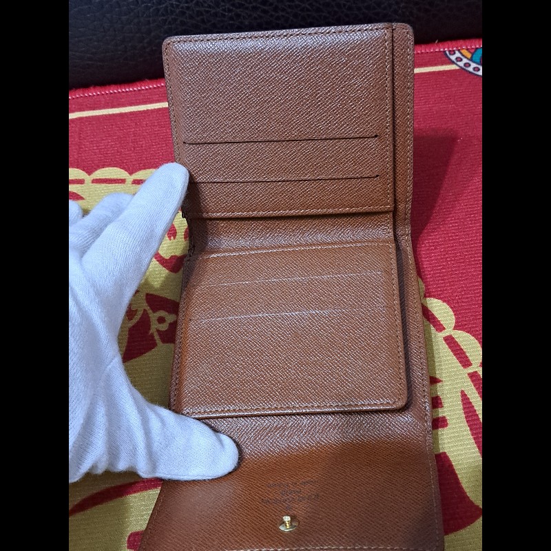 極美／日本二手／LV3折層中夾／內有零錢袋-12
