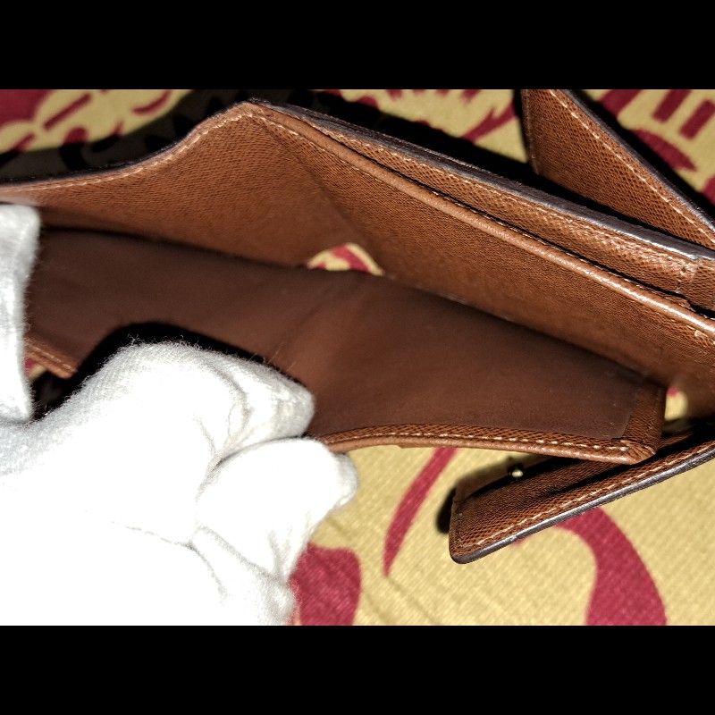 極美／日本二手／LV3折層中夾／內有零錢袋-14