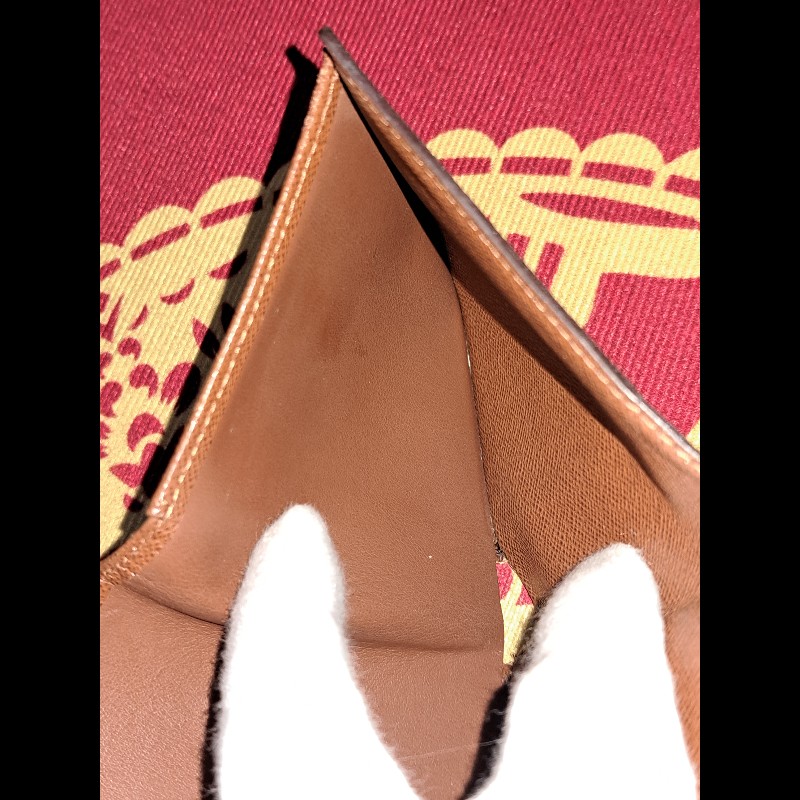 極美／日本二手／LV3折層中夾／內有零錢袋-18