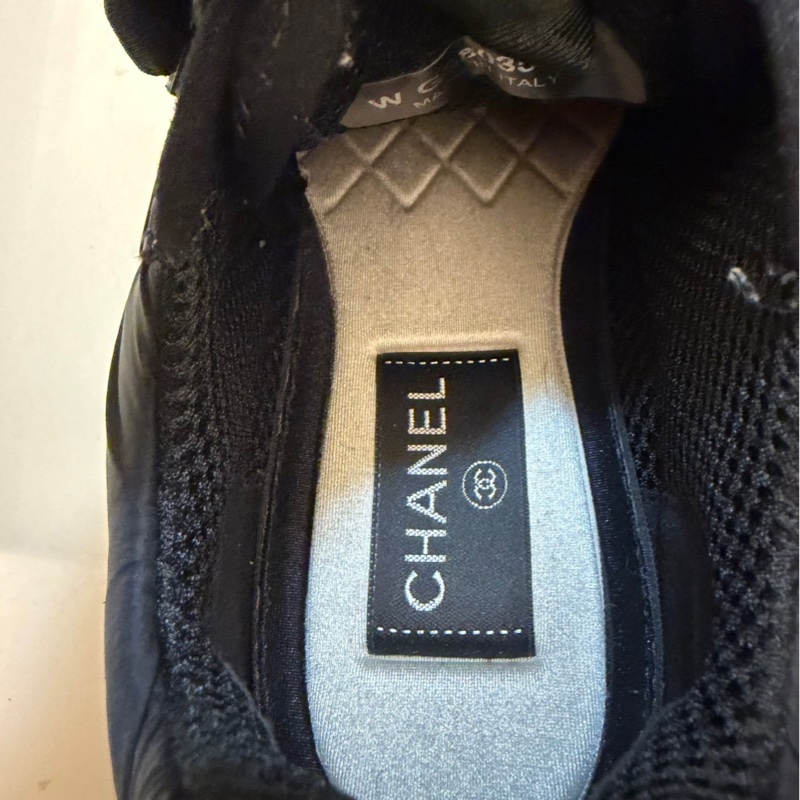 Chanel香奈兒 全黑秋冬運動鞋-19