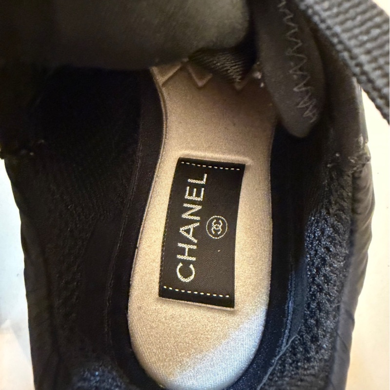 Chanel香奈兒 全黑秋冬運動鞋-20