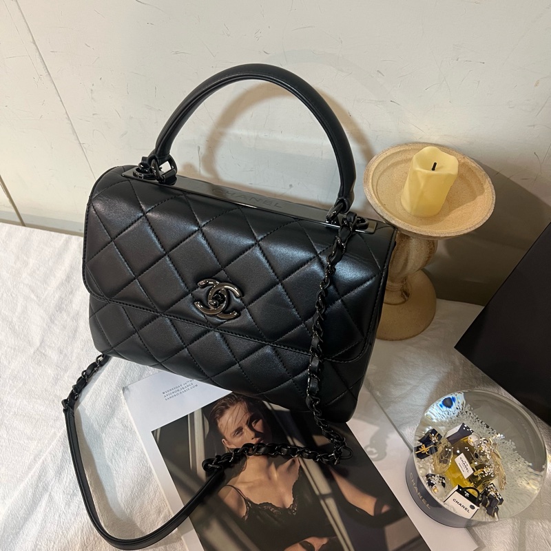 ෆ Chanel Trendy CC 黑武士🈶購證-8