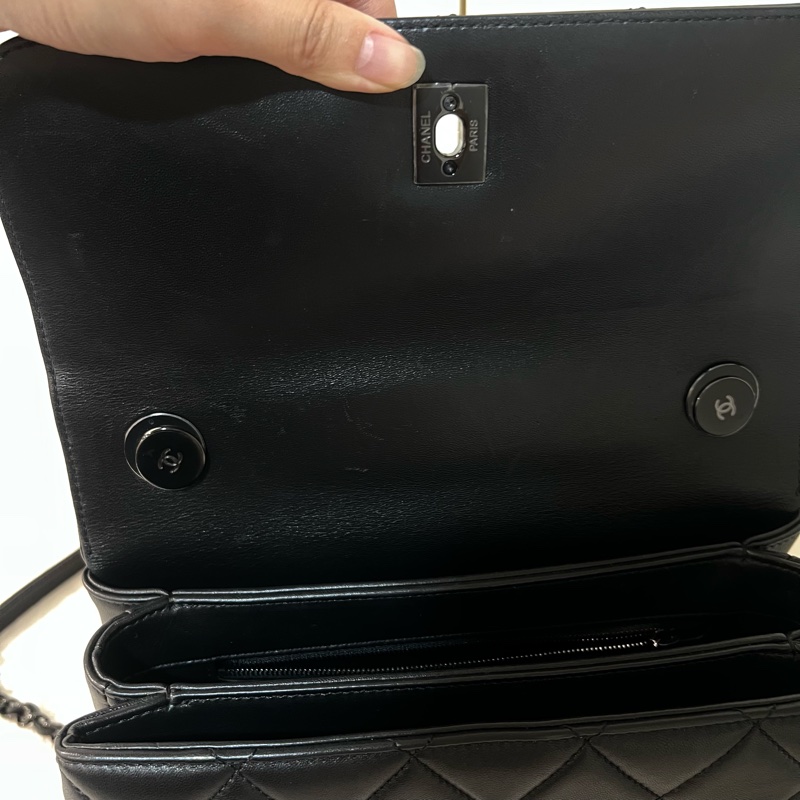 ෆ Chanel Trendy CC 黑武士🈶購證-23