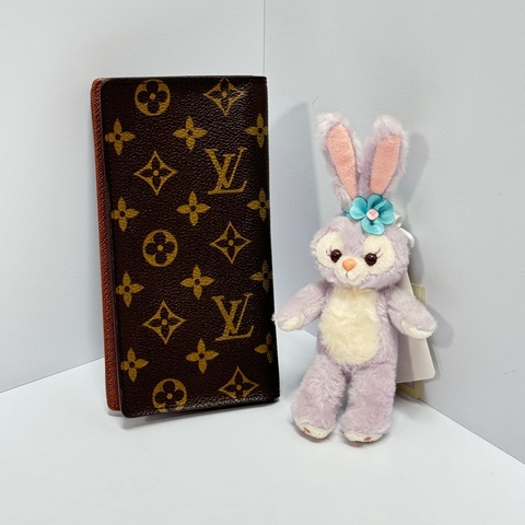 （極新💝） LV 經典老花 對開長夾 專櫃21800！