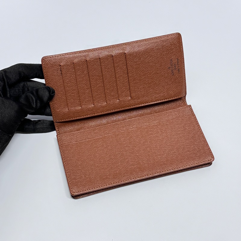 （極新💝） LV 經典老花 對開長夾 專櫃21800！-3