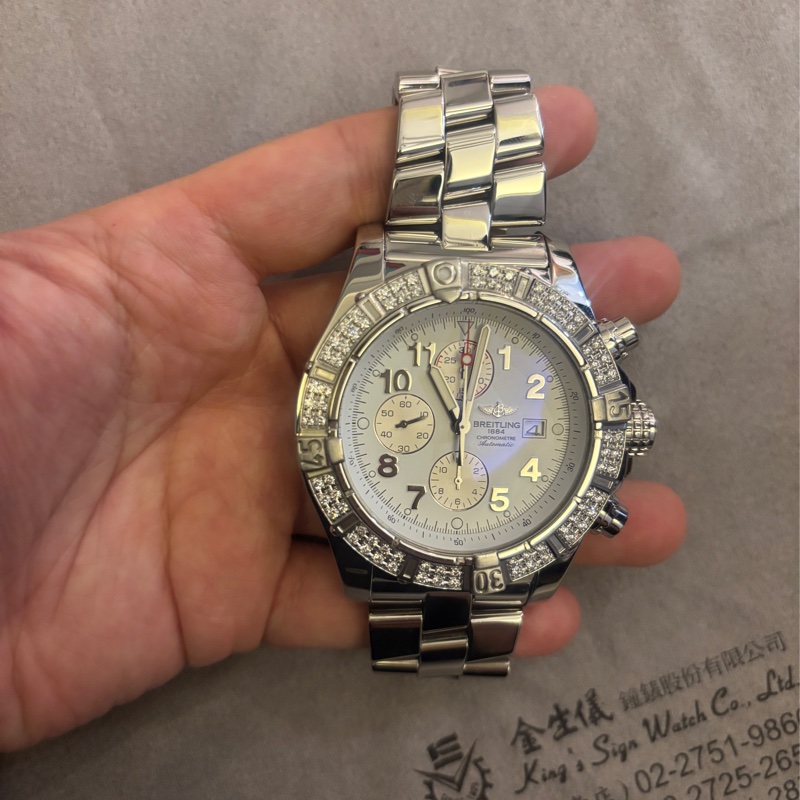 BREITLING1884 原鑲鑽 男錶-5