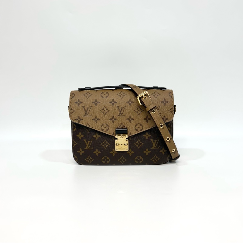 🥨路易威登郵差包LV原花雙色下蓋Pochette Metis郵差包M44876-4