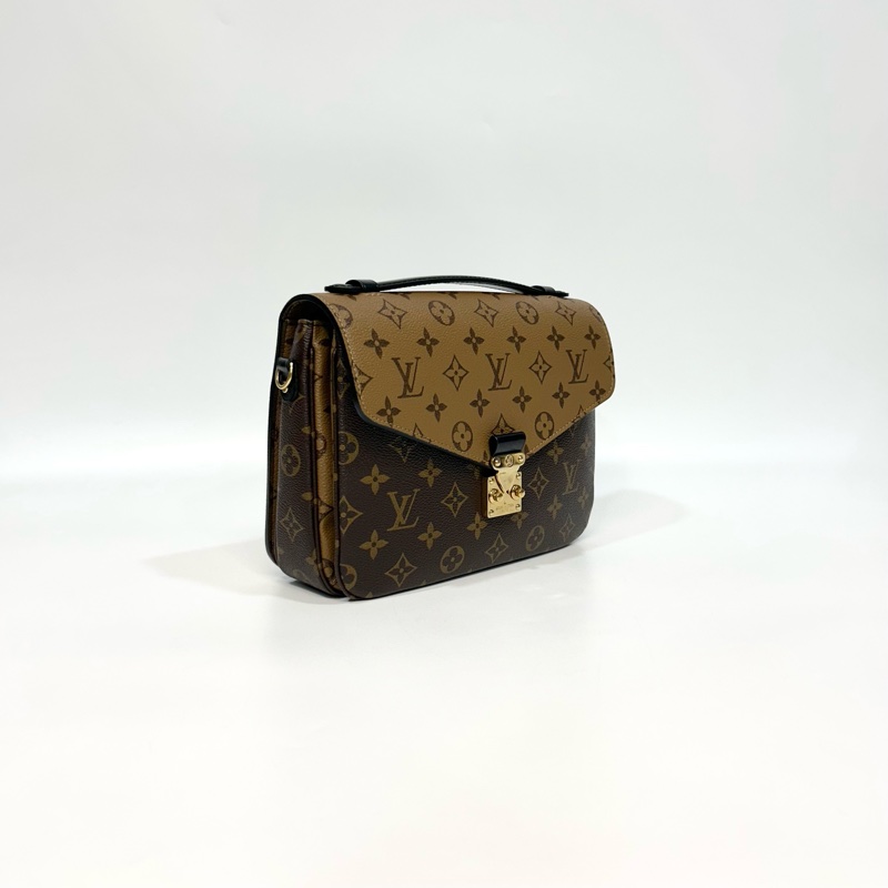 🥨路易威登郵差包LV原花雙色下蓋Pochette Metis郵差包M44876-5